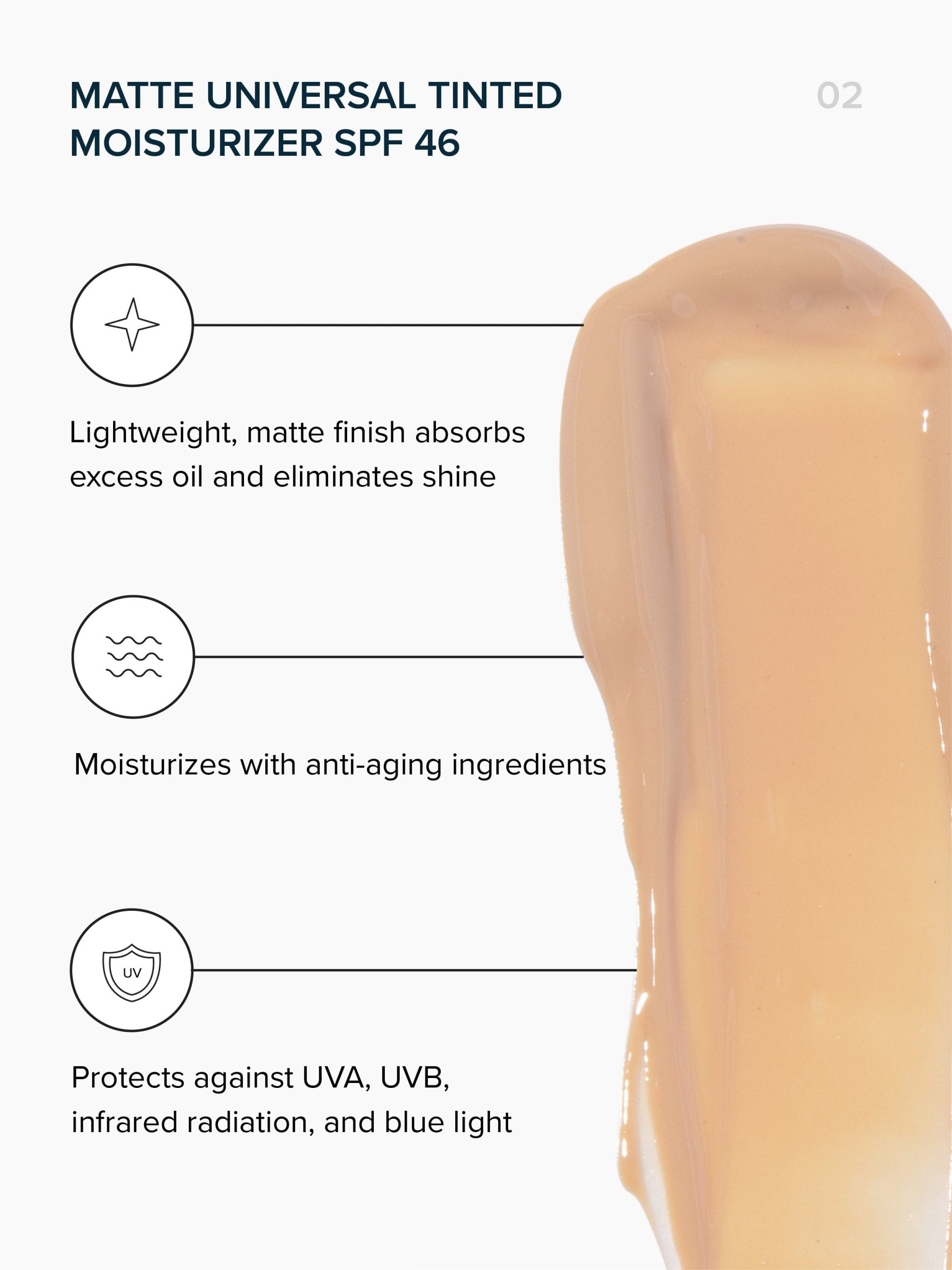 The Core3 - Matte Universal Tinted Moisturizer SPF 46 - Image 4
